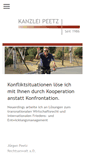 Mobile Screenshot of kanzleipeetz.de