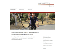 Tablet Screenshot of kanzleipeetz.de